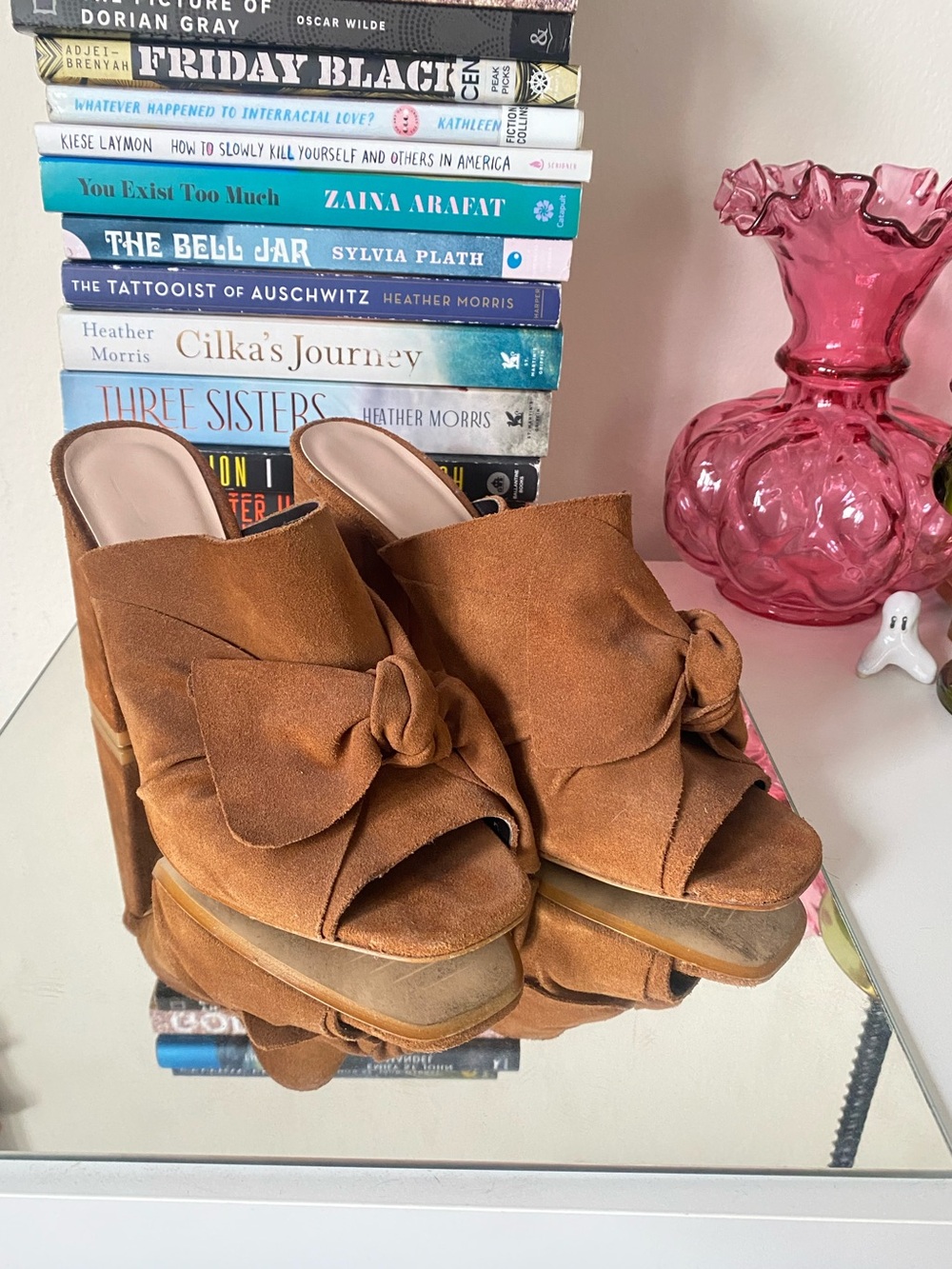 Topshop Faux Suede Mule